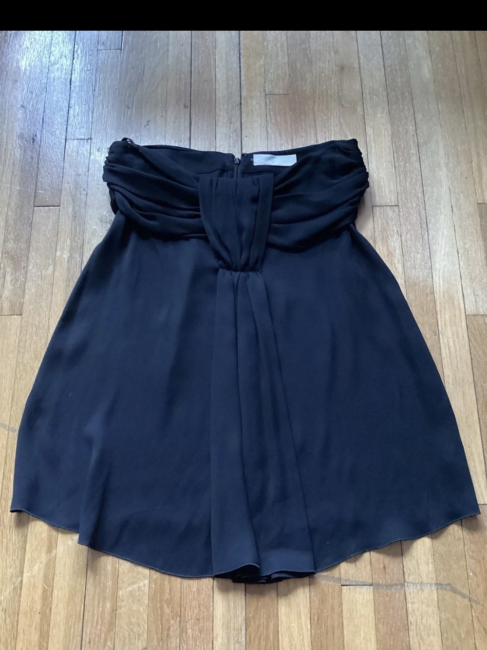 Valentino Ladies Size XS Solid Black Sleeveless Blouse,Silk Blend,Italy